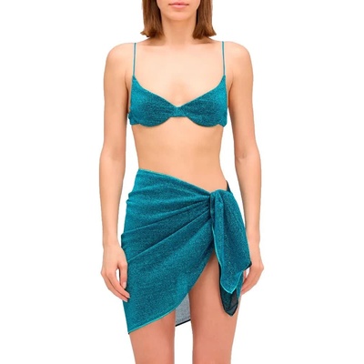 SUNDEK Lurex sarong - Blue (Bilberry)