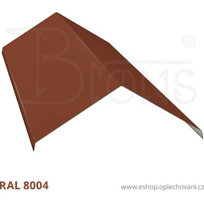 Brons Hřebenáč 240 1 m RAL 8004 cihlově červená pozink