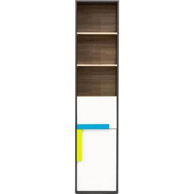 ЕВРОМАР Шкаф Алекс - графит/дъб сонома/бял