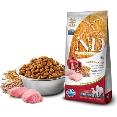 N&D Low Grain Light Medium & Maxi Chicken & Pomegranate 2 x 12 kg