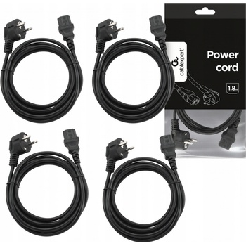 Gembird napájecí kabel IEC C13, černý, 1,8m - PC-186