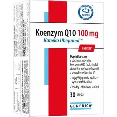 Generica Koenzym Q10 100 mg Kaneka Ubiquinol 30 kapslí