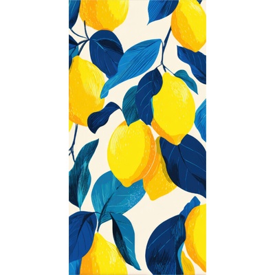 Takoy Panel na ušití rychleschnoucí osušky 80x160 citronový tanec