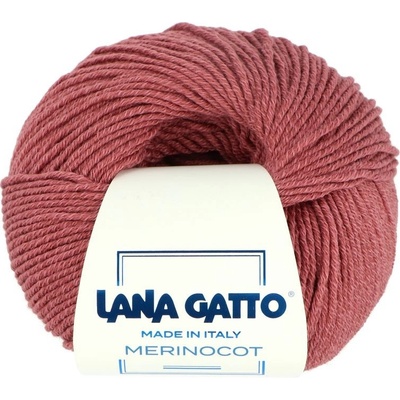 Lana Gatto Merinocot 14445 tmavá staroružová