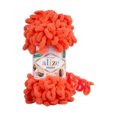 Priadza Alize Puffy 619 - korálová