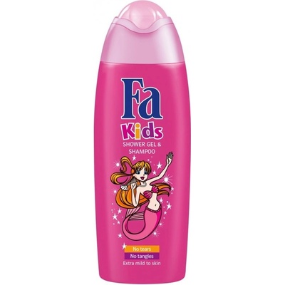 Fa detský sprchový gél a šampón kids Morská panna 6 x 250 ml