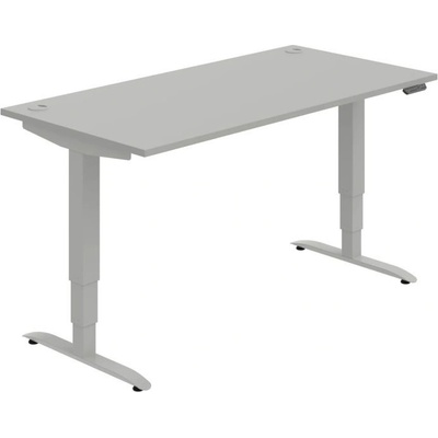 OFFICE PRO s.r.o. HOBIS výškovo nastaviteľný stôl 160 cm, pamäť.ovlad. - MOTION MS 3M 1600, sivá