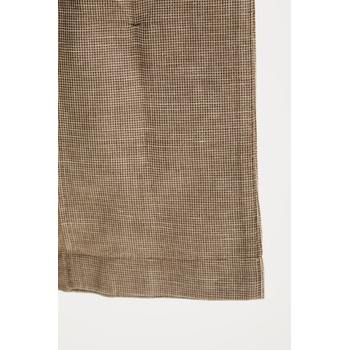 United Colors of Benetton Ленено сако United Colors of Benetton в бежово с двуредно закопчаване с десен 265XDW035 (265XDW035)