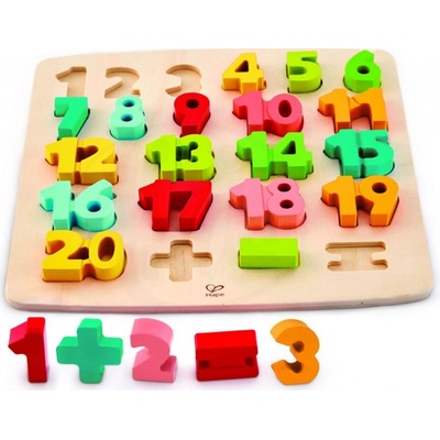 Hape vkladacie puzzel čísla