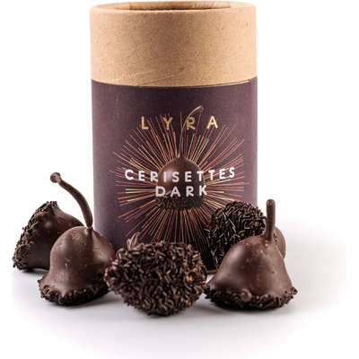 Čokoládovna Lyra CERISETTES DARK třešně v likéru a hořké čokoládě 160 g