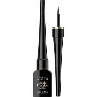 Eveline Cosmetics Liquid Precision 2000 Percent tekuté očné linky vodeodolné Black 4 ml