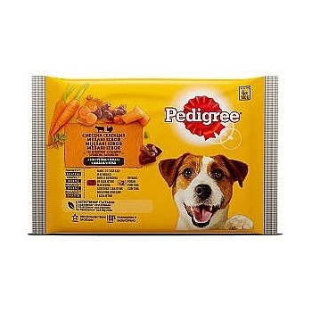 PEDIGREE ПАУЧ ГОВЕЖДО&АГНЕШКО&ПУЕШКО&МОРКОВИ 4x100ГР
