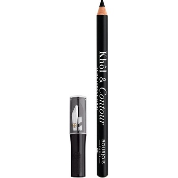 Bourjois Молив за очи с острилка Khol & Contour, 001 Black, 1.2 g