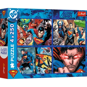 Trefl - Puzzle 4x250 The Courage of Superman - 250 piese