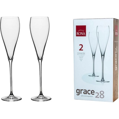 Rona Sklenice na šampaňské nebo prosecco Grace 2 x 280 ml