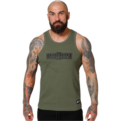 PitBull West Coast tielko pánske BOXING RIB olive