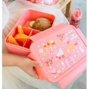  A Little Lovely Company: "Bento" кутия за храна с отделения - 1, 2 л - "Ice Cream (SBICPI56)