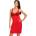 Donna Jasmine елегантна нощницаV-49930-Czerwony - Бордо, размер S