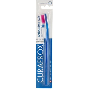 CURAPROX Ortho Ultra Soft 5460 ортодонска четка за зъби за лица, носещи зъбни брекети