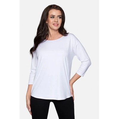 Babell Дамска блуза с 3/4 ръкав в бял цвят camilleeh-69826-biaŁy - Бял, размер 3xl