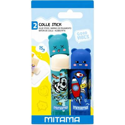 MITAMA lepiaca tyčinka 2× 15 g, zelená/modrá
