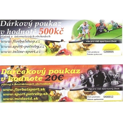 Dárkový poukaz 500kč emailem platba předem