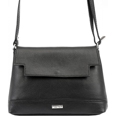 MiaMore kožená crossbody dámská kabelka 01-017 černá