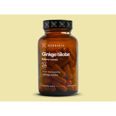 Herbavia.cz Ginkgo biloba Forte Bylinný extrakt 60 kapslí