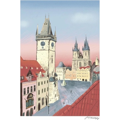 Be Nice EKO plakát Prague secrets Staroměstské náměstí A4