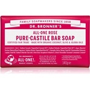 Dr Bronner's tuhé univerzálne bio mydlo All-One Rose 140 g