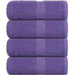 vidaXL Кърпи за гости FROGN 4 бр. лилави 30x50 см 360 г/м2 (136876)