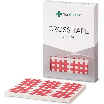 Nondolens Cross tejp růžový vel. M B 29 mm x 36 mm 120 ks