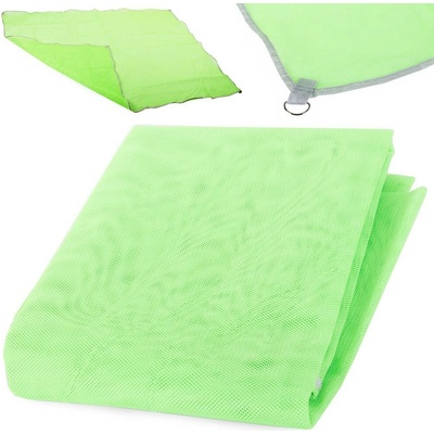 Verk 24064 Skládací plážová podložka síťovaná zelená 200 x 200