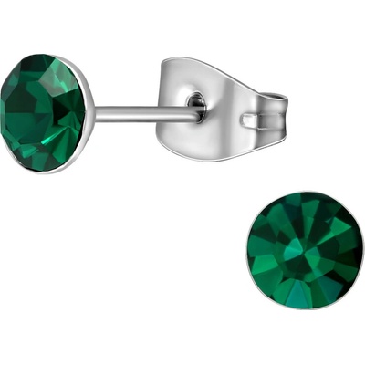 Mabell dámske náušnice z chirurgickej ocele ESMIA SK221A4S45732-EMERALDC45