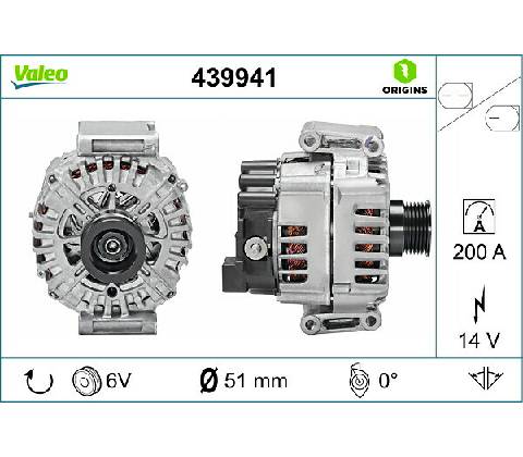 Alternátor VALEO 439941