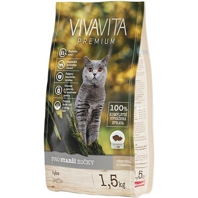 Vivavita granule pro starší kočky 1,5 kg – Hledejceny.cz
