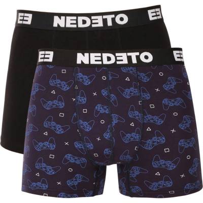Nedeto Комплект от две - мъжки боксерки Nedeto многоцветни Nedeto | Mnogotsveten | МЪЖЕ | XL