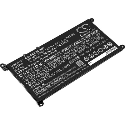 Батерия за лаптоп Dell Inspiron13MF Pro-D1508TS, Inspiron 14 5485, Vostro 15 5581, 01VX1H 11, 4V 3400mAh CAMERON SINO (CS-DER340NB)