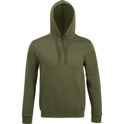 Sol's Snake Unisex mikina s kapuc. zelená army