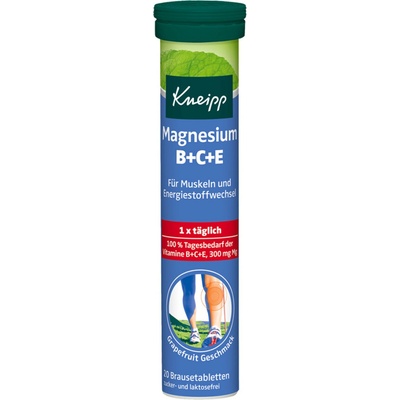 Kneipp Magnézium + Vitamíny B+C+E 20 šumivých tabliet
