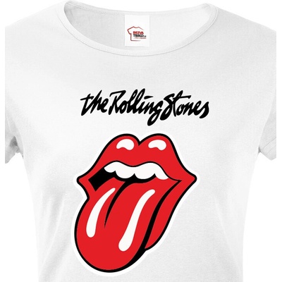 Bezvatriko.cz 1886 Dámské tričko The Rolling Stones Bílá