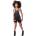 Cupcake cult дамски къси панталони Cupcake Cult - BROKEN KITTY DUNGAREES - ЧЕРЕН - POI1147