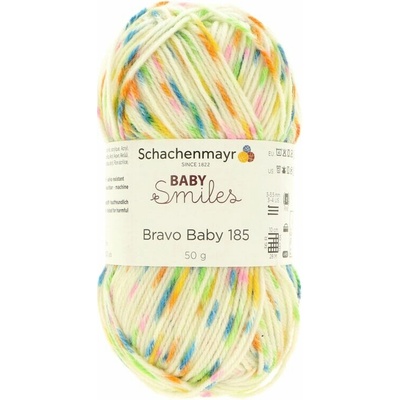 Schachenmayr Bravo Baby 185 krémová s farebnými časťami 00181