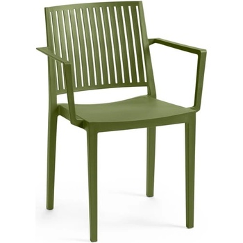 ROJAPLAST Зелен пластмасов градински стол Bars - Rojaplast (461514)