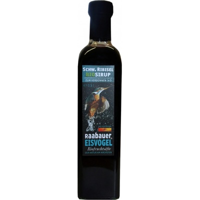 Raabauer Eisvogel Bio sirup z černého rybízu 0,5 l