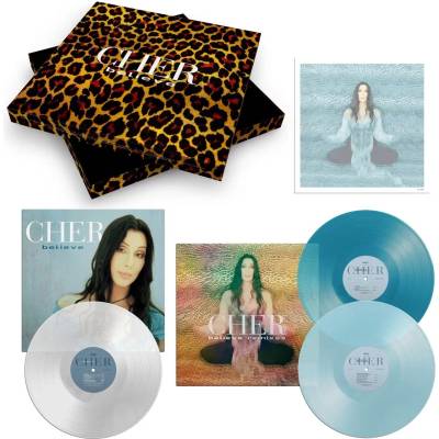 Warner Cher: Believe (25th Anniversary Limited Coloured Clear & Blue Vinyl Edition) - 3Vinyl (LP) (066393)