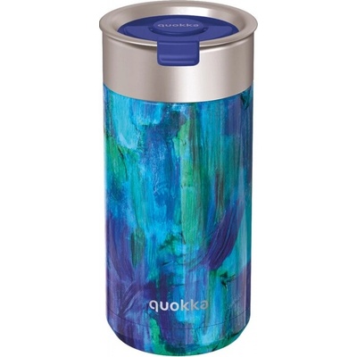 Quokka Boost Nerezový termohrnček so sitkom Blue Paint 400 ml