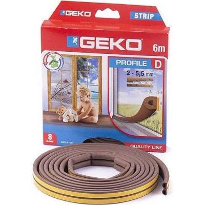 GEKO Těsnění "D" 9x6mm-6m hnědé (2x3m)
