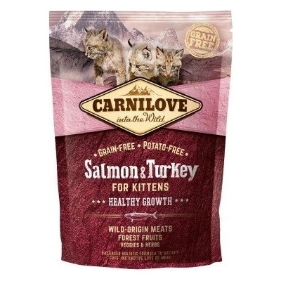 Brit Dry Cat Carnilove Salmon and Turkey kittens Healthy Growth 0,4 kg