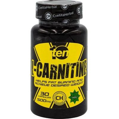Cvetita Herbal 10/ten L-Carnitine, 500 mg, 30 капсули, Cvetita Herbal
